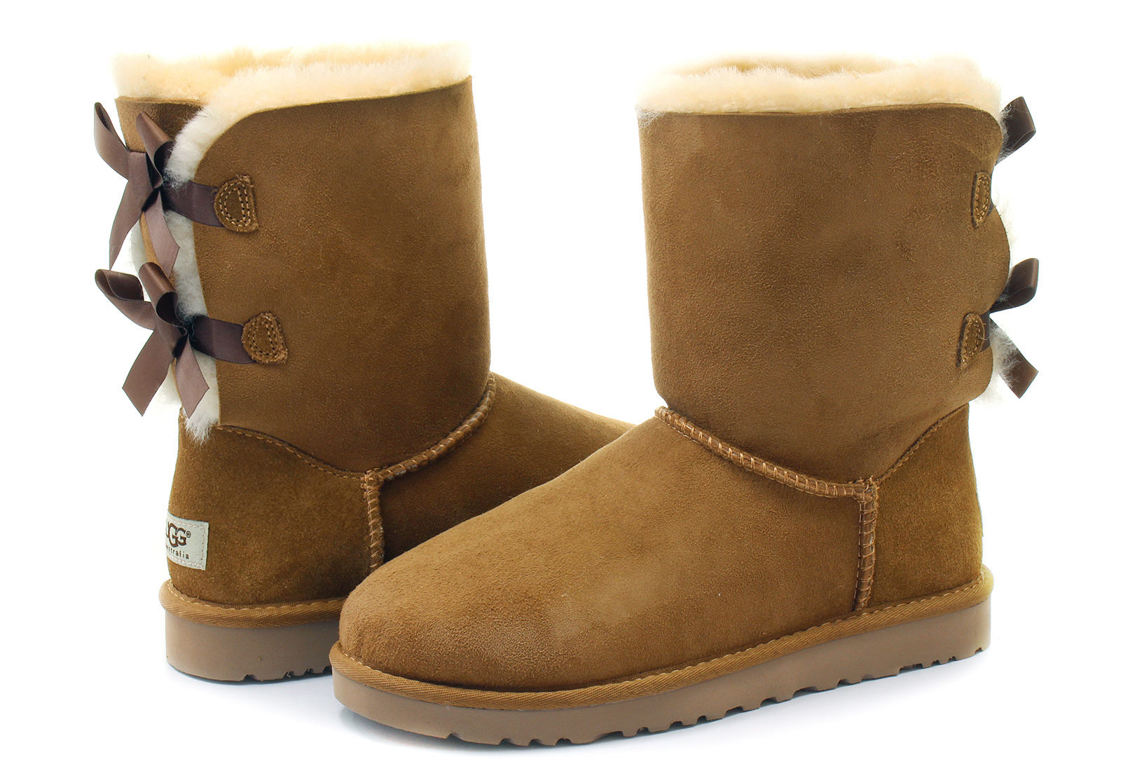 Light Brown Bailey Bow Uggs - Ugg Bailey Bow Boot Women Bow Boots Ugg Boots...