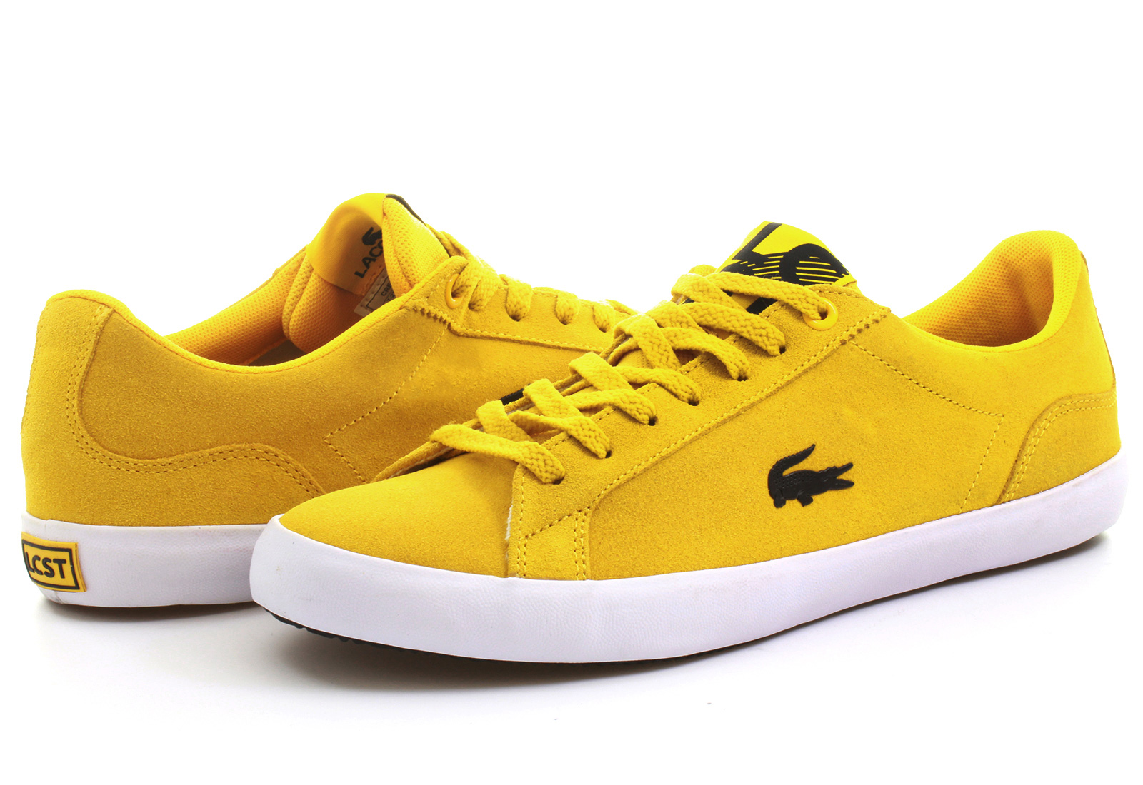 lacoste yellow shoes