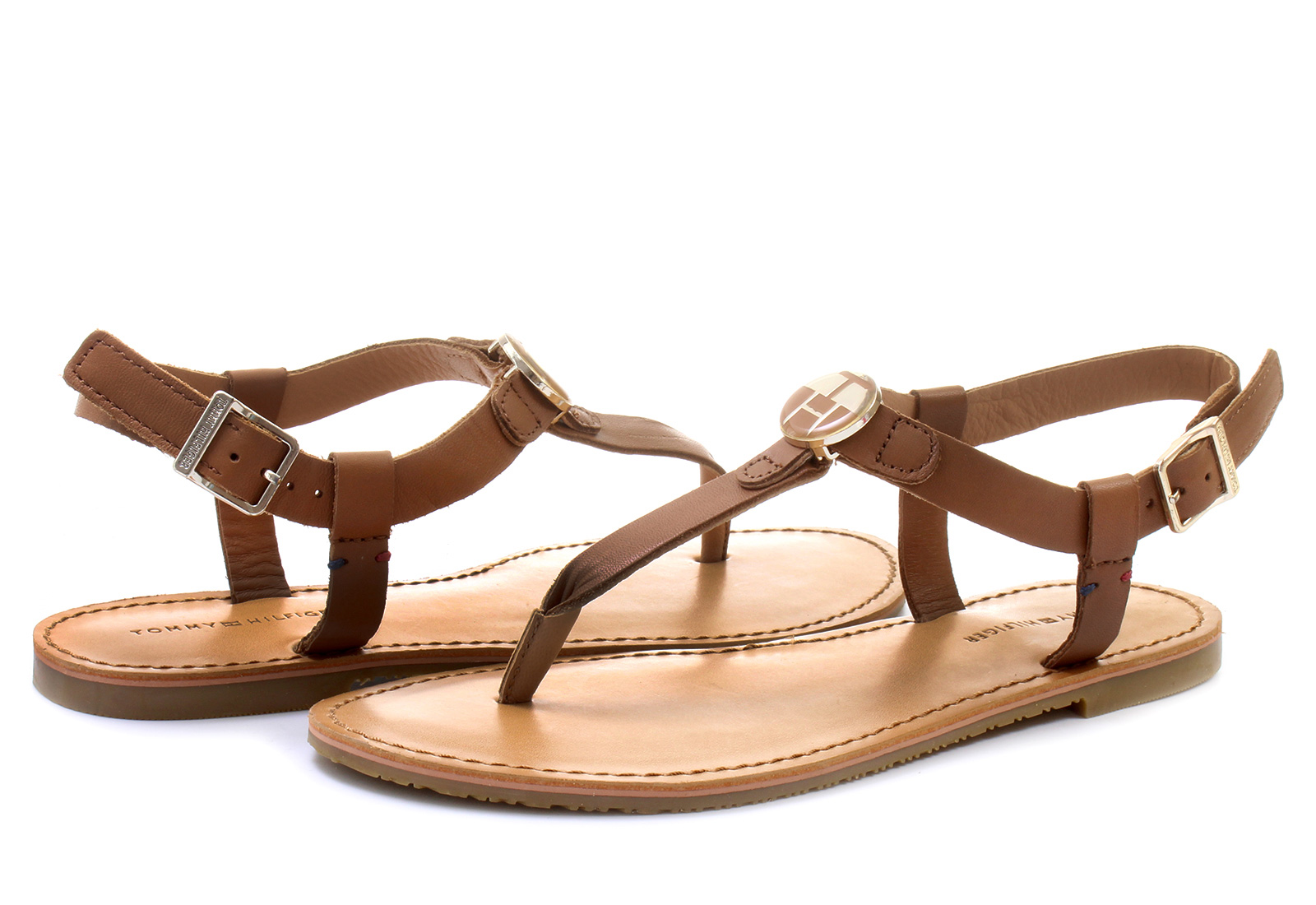 tommy hilfiger sandals brown