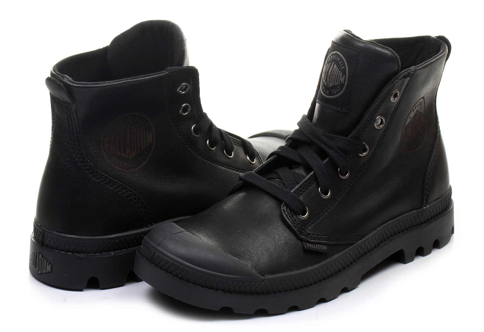 Palladium Bocanci - Pampa Hi Leather 02355-001-M - Office Shoes Romania