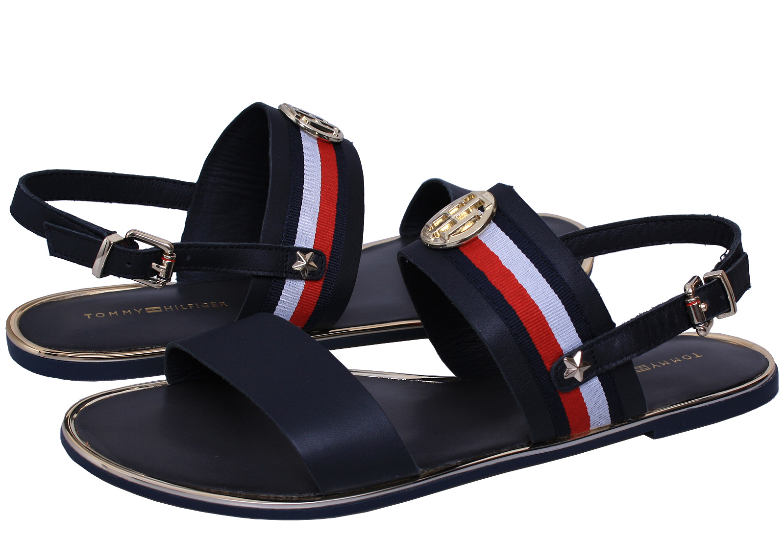 Tommy Hilfiger Casual Plava Ravne sandale Julia Office Shoes - Online prodavnica obuće
