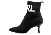 Karl Lagerfeld Bokacsizma Pandora Knit Collar Ankle Boot 3