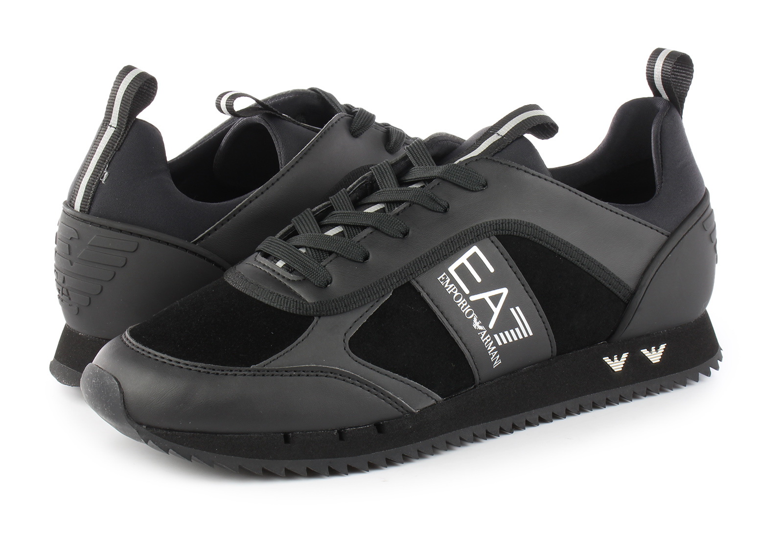Ea7 Emporio Armani Pantofi - Black & White Sneaker - XK173-X027-BLK ...