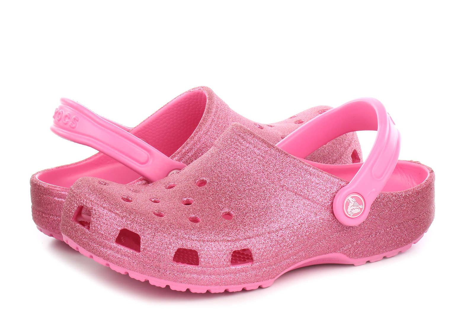 Crocs Clogsy - pantofle Classic Glitter Clog K