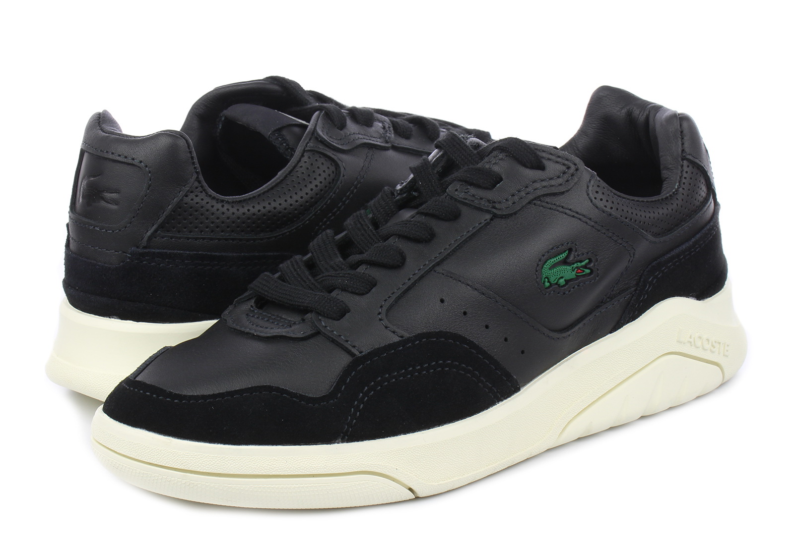 Buy Lacoste Mens Green Game Advance Luxe Trainers from Next USA