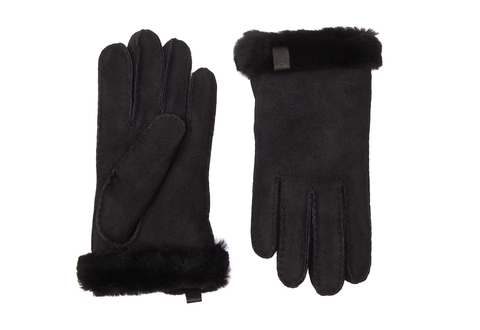 UGG Gloves Shorty Glove W Leather Trim