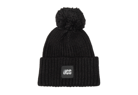 UGG Caciuli Chunky Rib Knit Beanie W Pom