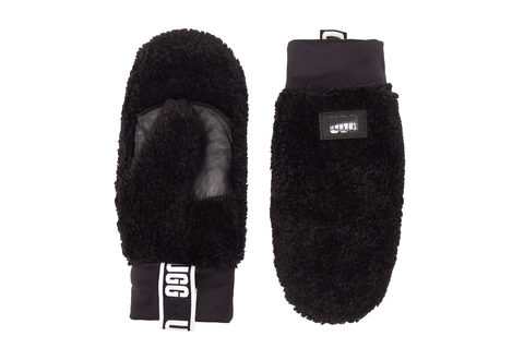 UGG Rukavice Sherpa Mitten W Logo Tape