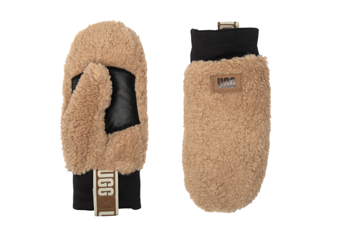 UGG Gloves Sherpa Mitten W Logo Tape